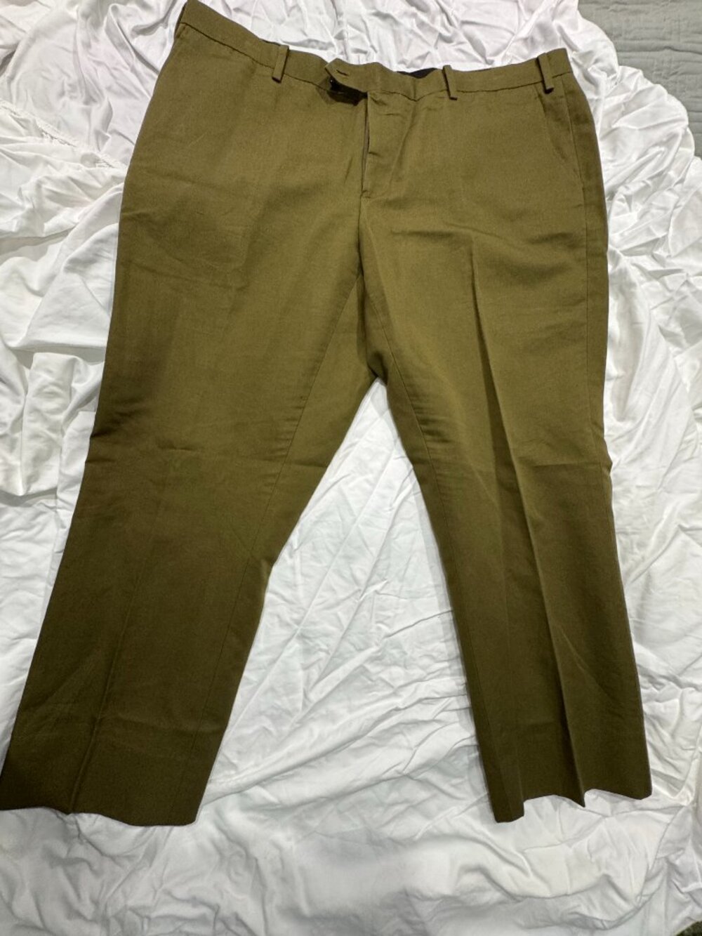 Spier & Mackay Olive Cotton/Linen Trousers 40x28